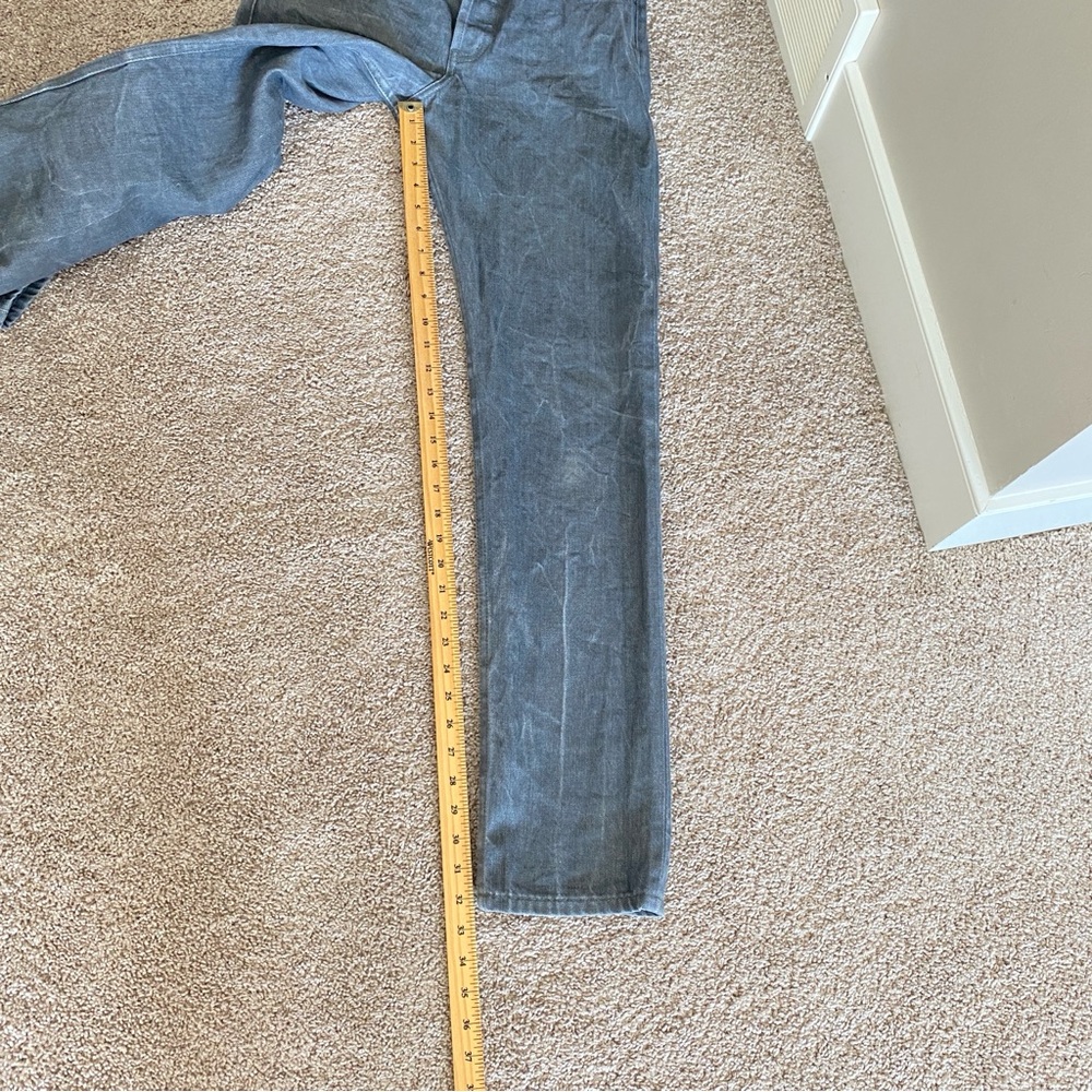 Naked & Famous Weird Guy Grey Selvedge Raw Denim Jeans Mens Sz 30 - Picture 14 of 14